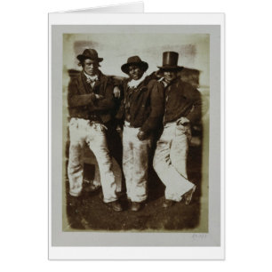 Fishermen Ashore, c.1843-47 (salt paper print from