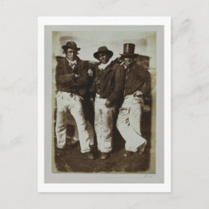 Fishermen Ashore, c.1843-47 (salt paper print from Postcard