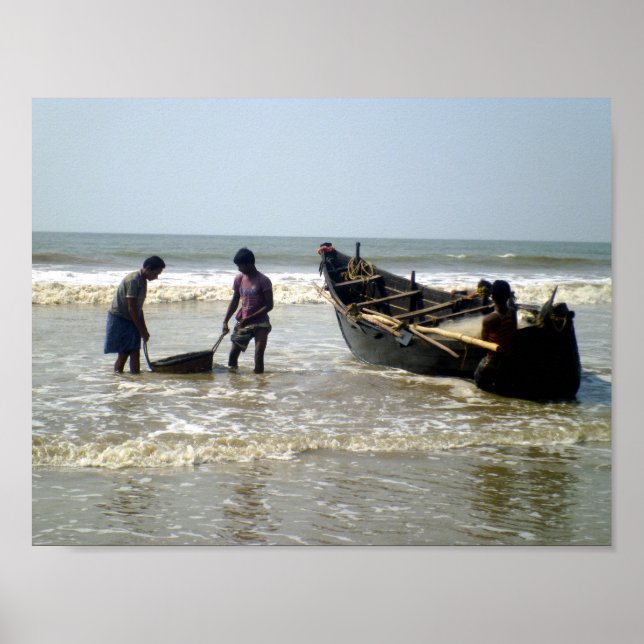 Fishermen at Sea Poster (Front)