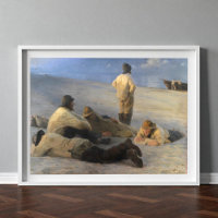 Fishermen at Skagen Beach, P.S. Krøyer, Art