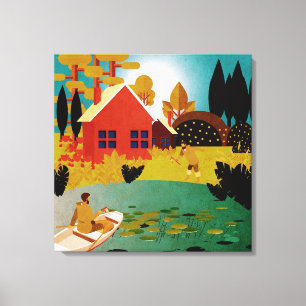 fishermen canvas print