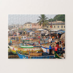 Fishermen of Ghana Jigsaw Puzzle