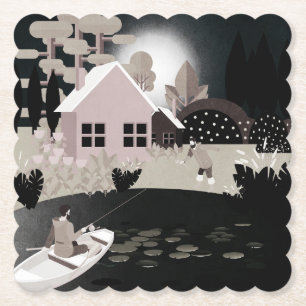 Fishermen Paper Coaster