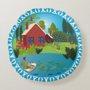 Fishermen Round Cushion