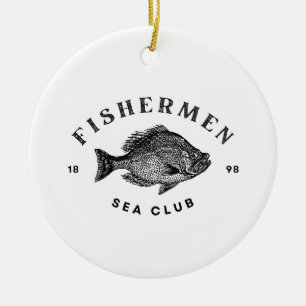 Fishermen Sea Club Ceramic Tree Decoration