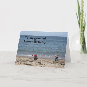 Fishermen  To my grandad Happy Birthday Card
