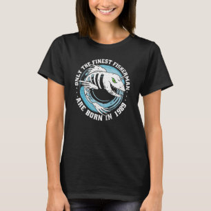 Fishermen Vintage born 1989 Birthday sayings Fish T-Shirt
