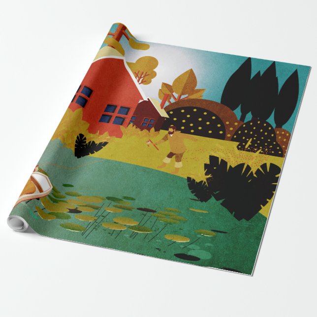 fishermen wrapping paper (Unrolled)