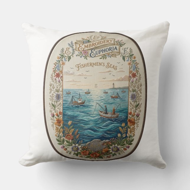 Fishermen's Seas Cushion (Front)