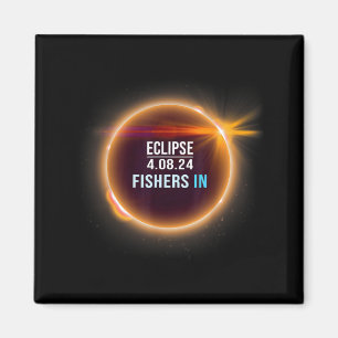 Fishers Indiana Total Solar Eclipse 04.08.2024 Tot Magnet