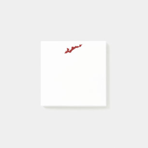 Fishers Island Logo Post-Its - Red Post-it Notes