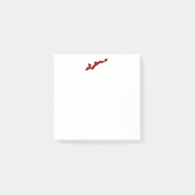 Fishers Island Logo Post-Its - Red Post-it Notes (Front)