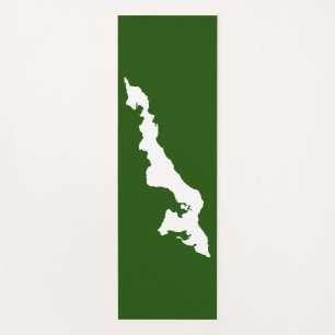 Fishers Island Yoga Mat – White/Green