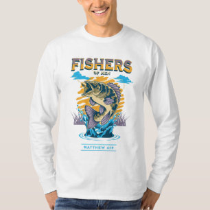 Fishers of Men Biblical Design   Matthew 4:19 T-Shirt