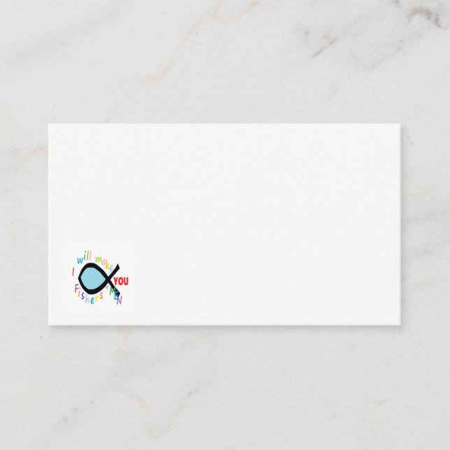 Fishers of Men Business Card that Leaves a Witness (Front)