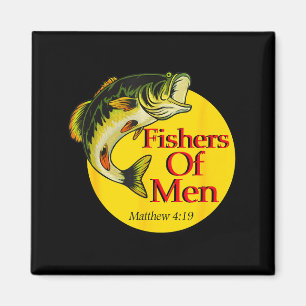 Fishers Of Men Christian Matthew 4-19 Bible Fishin Magnet