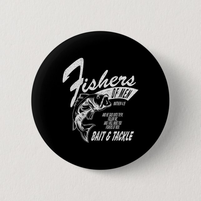 Fishers Of Men Graphic Tee - Inspired  6 Cm Round Badge (Front)