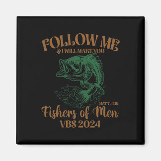 Fishers Of Men Matt 419 Vbs 2024 Retro Christian F Magnet