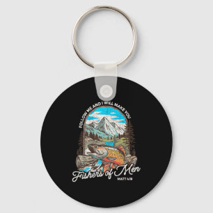 Fishers Of Men Matthew 4-19 Bible Christian Fishin Key Ring