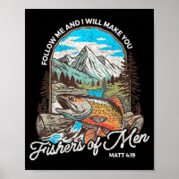 Fishers Of Men Matthew 4-19 Bible Christian Fishin