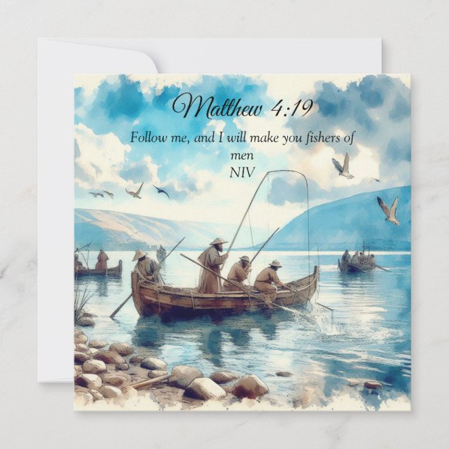 Fishers of Men Scripture Verse  (Front)