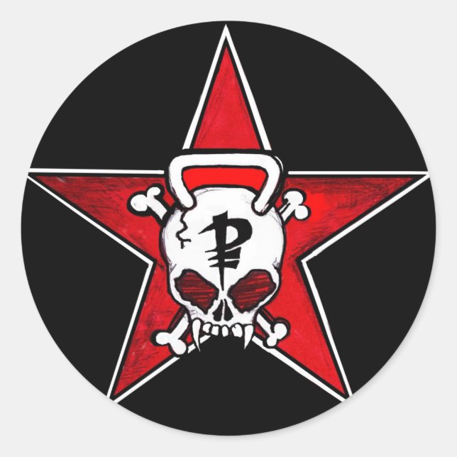 Fishers Red Star Stickers (Front)