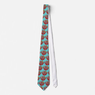 Fishes and Coral Doodle Art Tie