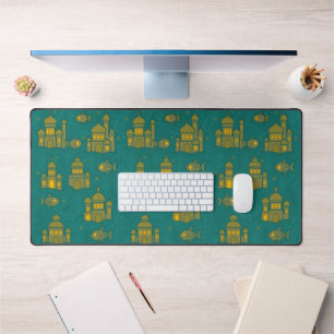 Fishes and Domes Ancient Underwater Metropolis Desk Mat