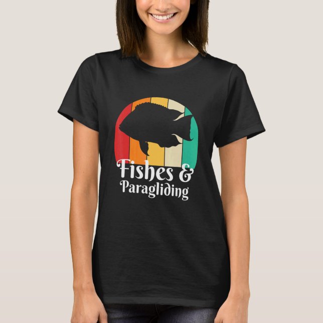 Fishes And Paragliding T-Shirt (Front)