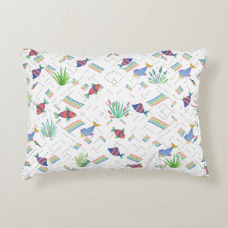 Fishes and Plants in Pond Decorative Cushion