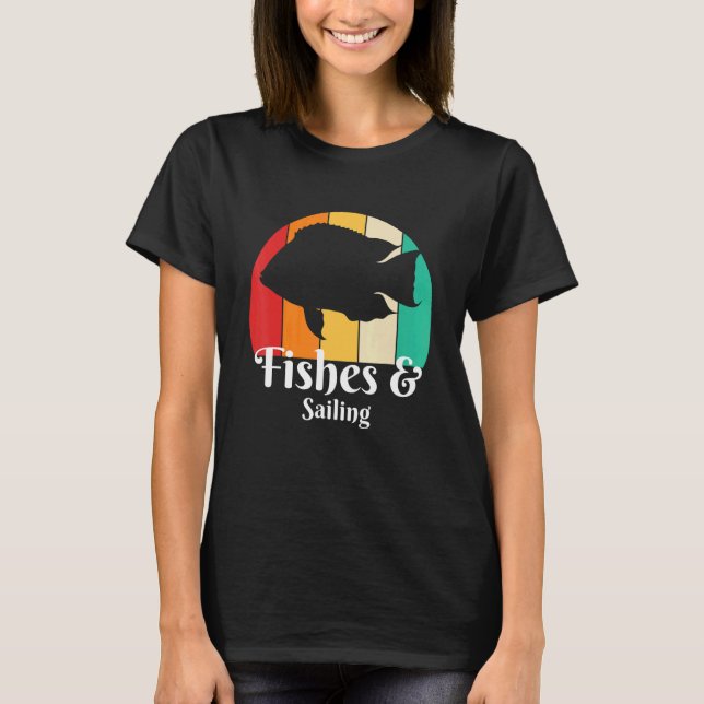 Fishes And Sailing T-Shirt (Front)