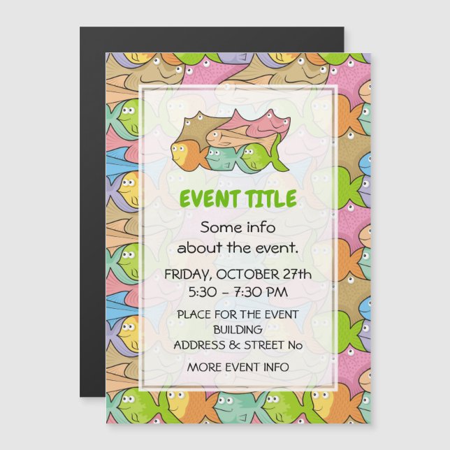 Fishes Cartoon (Front/Back)