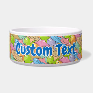 Fishes cartoon bowl