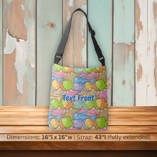 Fishes cartoon crossbody bag