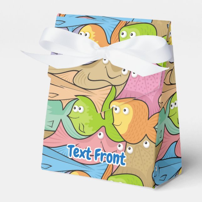 Fishes cartoon favour box (Front Side)