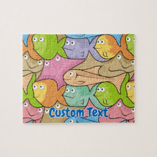 Fishes cartoon jigsaw puzzle