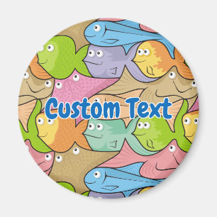 Fishes cartoon magnet