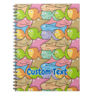 Fishes cartoon notebook
