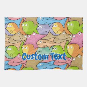 Fishes cartoon towel