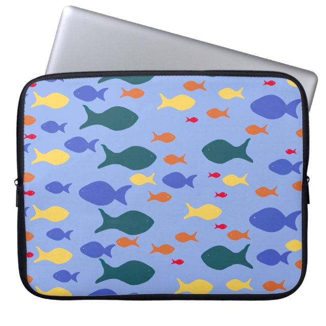 Fishes Colourful fish Neoprene Laptop Sleeve 15" (Front)