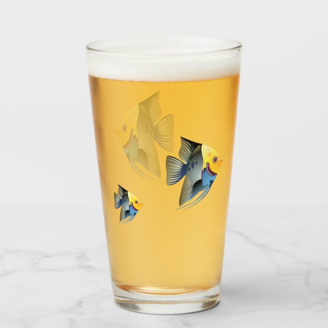 Fishes Glass (Front Filled)