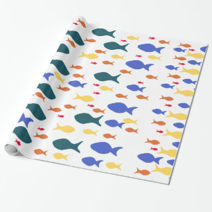 Fishes Glossy Wrapping Paper, Wrapping Paper