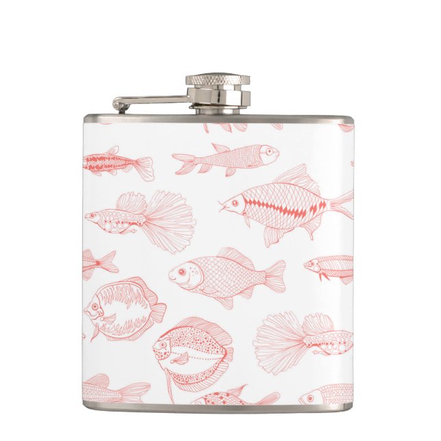 Fishes Hip Flask (Front)