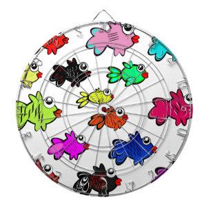 fishes marine life swimming water dartboard