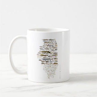 Fishes of Illinois Poster Coffee Mug