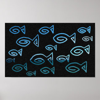 Fishes of Sea and Sky Poster