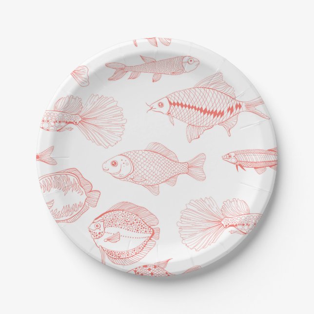Fishes Paper Plate (Front)