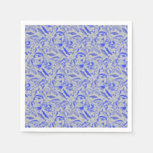 Fishes pattern blue 10.b Lgrey BG Napkin