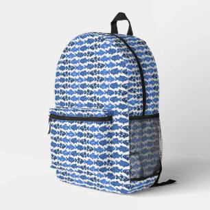 Fishes Printed Backpack