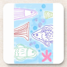 Fishes seaside art